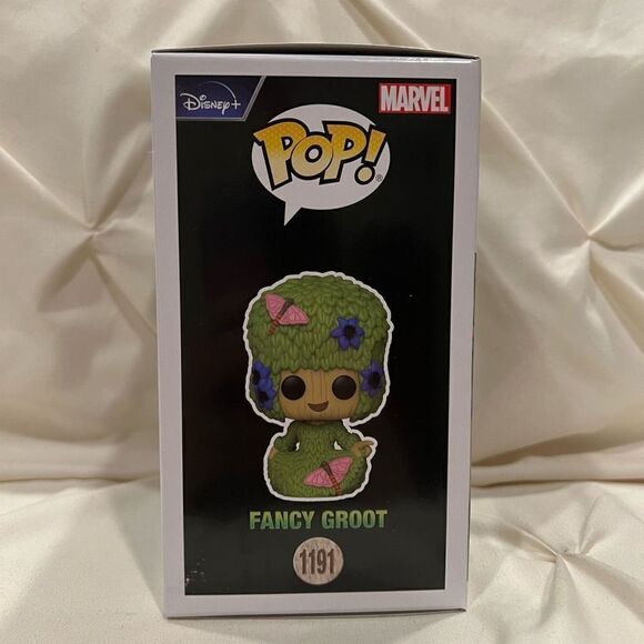 Disney Marvel Funko Pop! Fancy Groot Flowers #1191 I am Groot Bobble-Head NIB - Picture 3 of 6